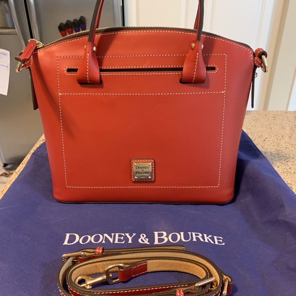 Dooney and Bourke Red Beacon Domed Purse
